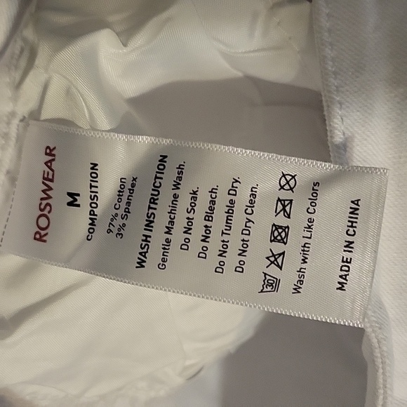 White Distressed Bermuda Denim Shorts - Picture 11 of 16